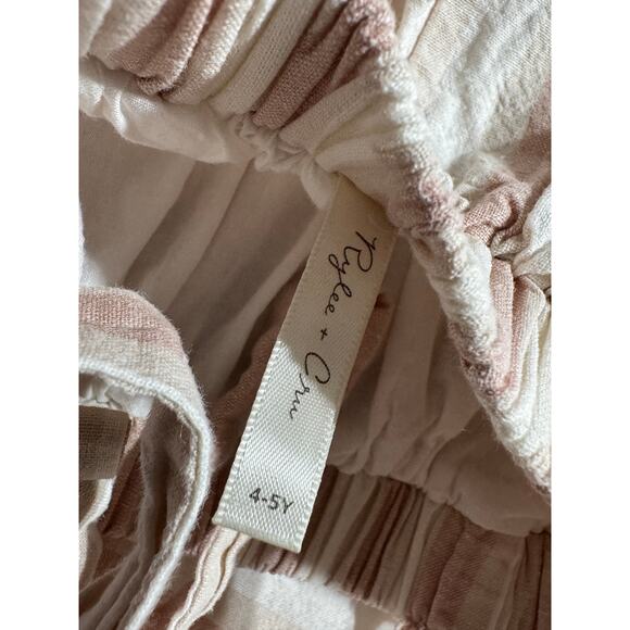 Rylee + Cru Striped Linen Dress size 4-5Y 4T 5T - Picture 2 of 6